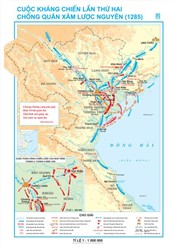 Bản đồ Cuộc kháng chiến lần thứ hai chống quân xâm lược Nguyên (1285)