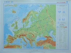 Bản đồ Châu Âu - Địa lý tự nhiên