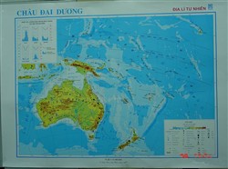 Bản đồ Châu Đại Dương - Địa lý tự nhiên